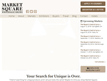 Tablet Screenshot of marketsquareshows.com